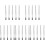 25St Multifunctioneel Staal Pincet Set Met Rubber Tips 1