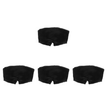 8Stk Schwarze Schlafmaske Faux Schlafbrille Für