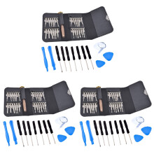 3Sets Assorted Color Phone Tablet Repair Tool Kit with Magnetic Bits