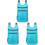 3Pcs Sky-Blue Lightweight Travel Backpack with Waterproof Design 1