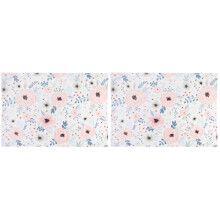2Pcs Baby Blankets Assorted Colors Soft Cartoon Print Swaddle Blankets