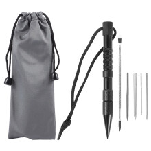 2Pcs Durable Black Paracord Lacing Needles Kit for DIY Bracelet Making