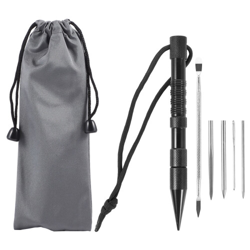 2Pcs Durable Black Paracord Lacing Needles Kit for DIY Bracelet Making