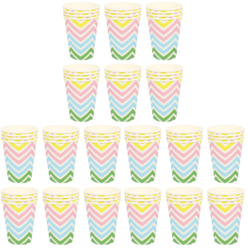 72Pcs Light Paper Cups Multi-Function for Home Party and Beverage Use