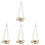 4Sets Home Use Parakeet Bird Stand with Swing and Feeding Cups 1