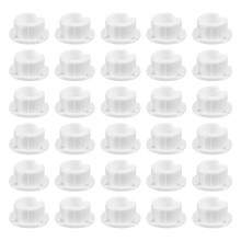 30St Plastic Onderrail Cord Knoppen Voor Witte Horizontale Jaloezieën