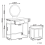 Beliani Dressing Table with Mirror and Stool AUXON LED White 3