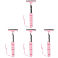 4Pcs Pink Car Windshield and Rearview Mirror Cleaning Tools