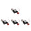 4Pcs Vintage Black Cuckoo Clock Movement DIY Replacement Kit 2