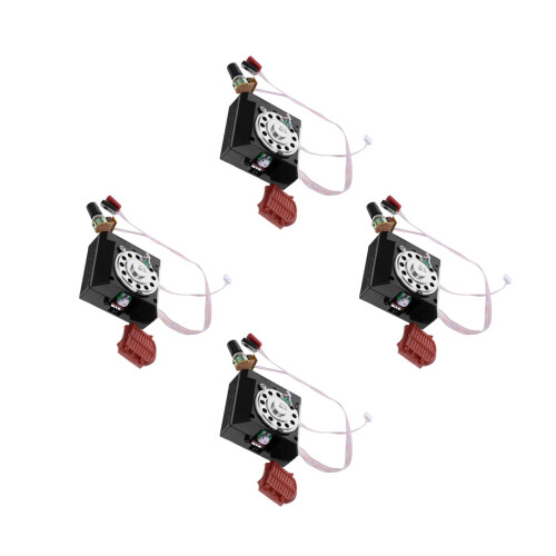 4Pcs Vintage Black Cuckoo Clock Movement DIY Replacement Kit 2