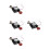 4Pcs Vintage Black Cuckoo Clock Movement DIY Replacement Kit 7