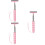 3Pcs Pink Car Windshield Cleaner Tool Rear View Mirror Squeegee Rubber 6