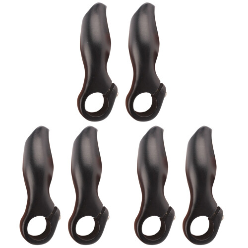 6Pièces Poignées Guidon Cyclisme Noires Protègent Mains
