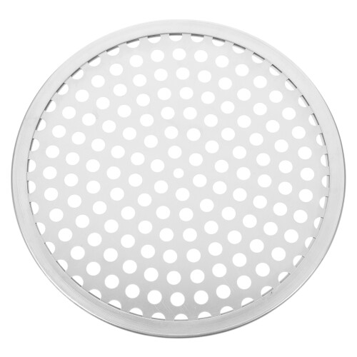 5Pièces Plateaux De Cuisson Pizza Perforés Acier Argenté