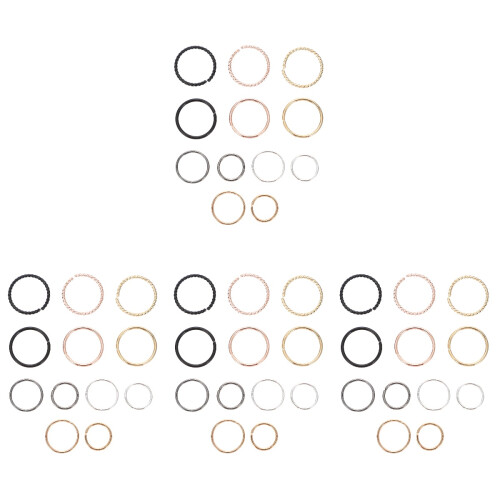 8Sets Neusringen Legering, Langdurig Draagbare Neusdecoraties Assorti