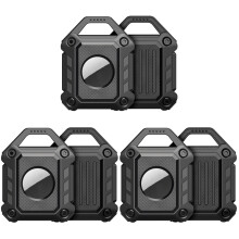 6Pièces Étuis Protecteurs Tpu Noir Pour Localisateur Chien Antiperte