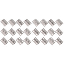 64Pcs Silver Back Flap Hinges Durable Stainless Steel for Door Use