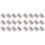 64Pcs Silver Back Flap Hinges Durable Stainless Steel for Door Use 1