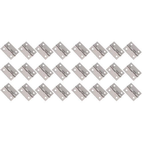 64Pcs Silver Back Flap Hinges Durable Stainless Steel for Door Use