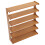 1Set Bamboo Shoe Rack Multi Tier Brown Stand for Home Entryway 1