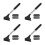 4Sets Car Mirror Cleaner Snow Ice Black Metal Plastic Tool 1