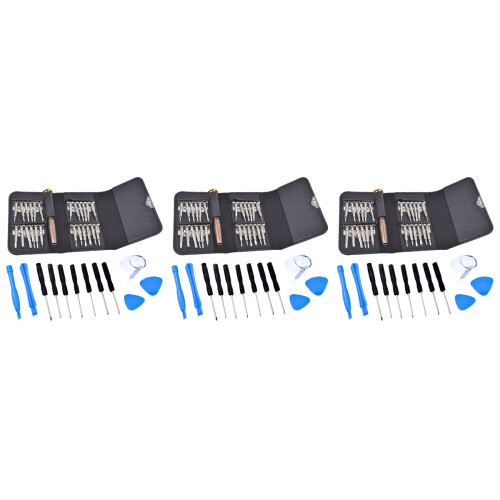 3Sets Compact Phone Repair Kit with Screwdriver Pry Disassembly Set 2
