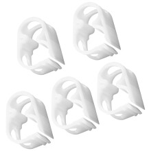 10Pcs Plastic Hose Clamps White Tube Clamps for Feeding and Siphon Use