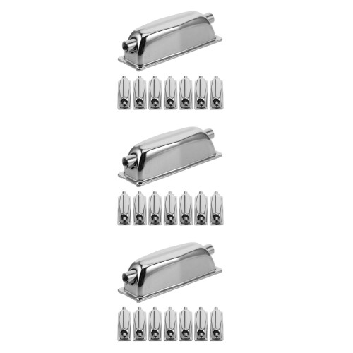 24Pcs Silver Chrome Drum Lugs Snare Drum Mounting Hardware Set 1