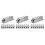 24Pcs Silver Chrome Drum Lugs Snare Drum Mounting Hardware Set 6