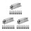 24Pcs Silver Chrome Drum Lugs Snare Drum Mounting Hardware Set 7