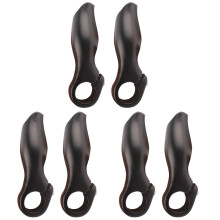 6Pcs Ergonomic Bike Handlebar Grips Black Shockproof Anti-Slip Cycling