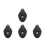 4Pcs Black ABS Golfing Score Counter Portable Golf Stroke Scoring Tool 1