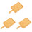 3Pcs Convenient Light Yellow Wooden Pizza Board Multi-Use Serving Tray 1