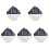 5Pcs Household Solar -Resistant Wall Lamp Outdoor Waterproof 1