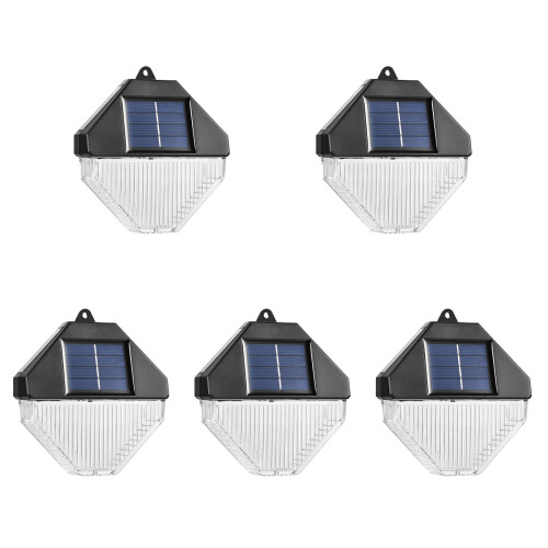5Pcs Household Solar -Resistant Wall Lamp Outdoor Waterproof