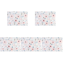 5Pcs Infant Blankets Assorted Colors Soft Cartoon Throw Blankets