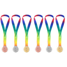 6Pcs Metal Medals for Running Race Winner Reward Decoration