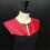 Shoulder Accessory Detachable Faux False Lapel Floral-White 5
