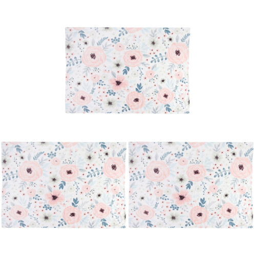 3Pcs Newborn Baby Quilts Soft Assorted Blankets for Stroller and