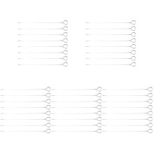 40Pcs Stainless Steel Kabob Skewers Silver for Bbq and Outdoor Grill