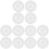 12Pcs Round Silicone Drink Lids Reusable Transparent Cup Covers 1