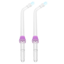 2Pcs Travel-Friendly Purple Water Flosser Heads for Oral Irrigator Use