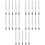 25St Multifunctioneel Staal Pincet Set Met Rubber Tips 6