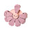 1pc Plastic Storage Clip With Petal Design And Strong-Pink 1