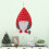 Christmas Countdown Calendar Fabric Santa Decor62x40cm 4