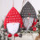 Christmas Countdown Calendar Fabric Santa Decor62x40cm 6