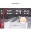 Christmas Countdown Calendar Fabric Santa Decor62x40cm 7