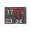 Christmas Countdown Calendar Fabric Santa Decor62x40cm 8