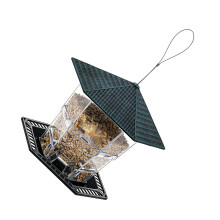 Funktionelle, ausziehbare Futterstation für Wildvögel,-Patina