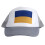 Baseballkappe mit ukrainischem Flaggenmotiv, Polyester, Unisex 3
